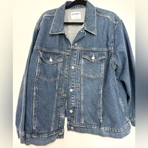 Old navy denim jacket men size 3X fall winter western festival warm indie boho